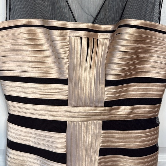 BCBGMaxAzria Black and Cream Striped Dress “Brenda” - Picture 3 of 8